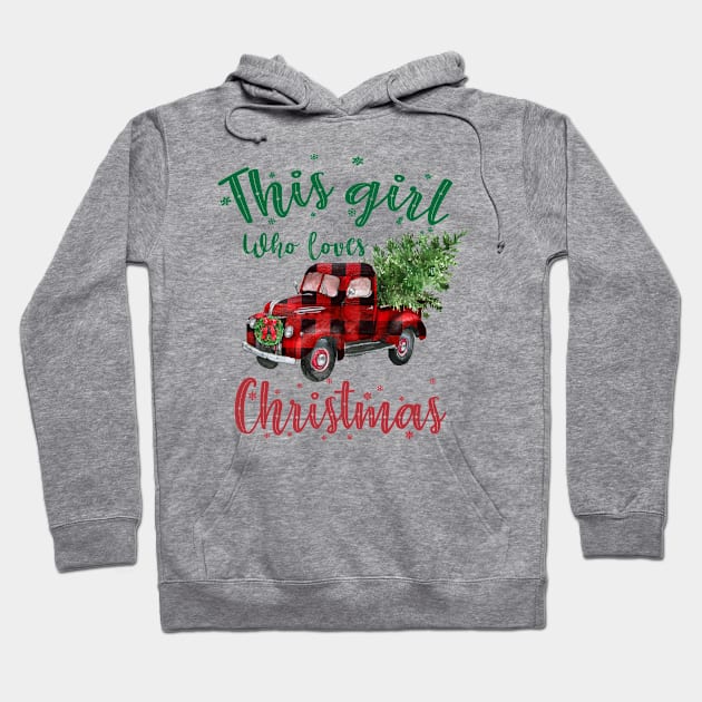 This Girl Who Loves Christmas Hoodie by little.tunny